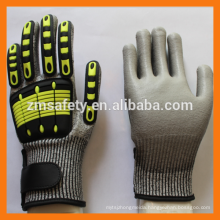 13G HPPE Fiber Cut Resistant Safety Industrial Work TPR Impact Gloves Mechanic Gloves